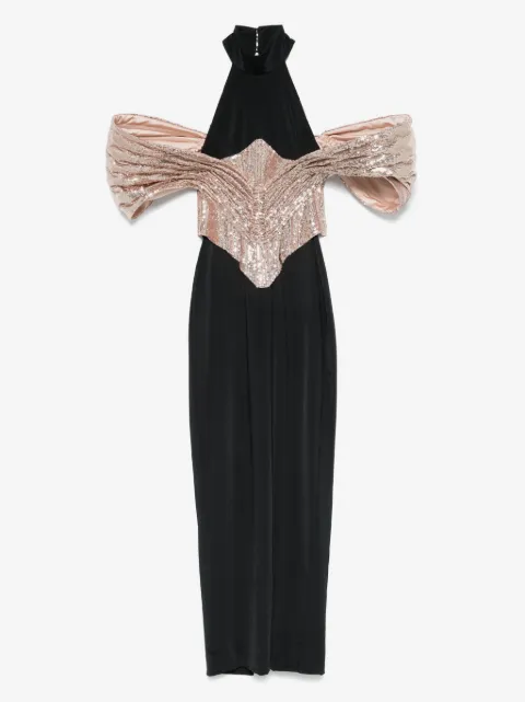 MITILIANE COUTURE detachable-corset maxi dress