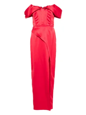 DRHOPE short-sleeve Midi Dress | Red | FARFETCH AU