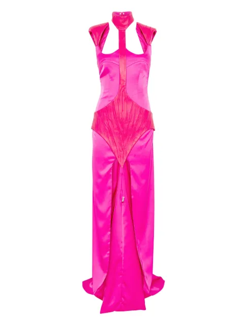 MITILIANE COUTURE detachable-panel maxi dress