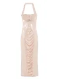 MITILIANE COUTURE spiral-cup maxi dress - Neutrals