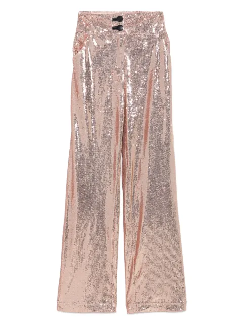 MITILIANE COUTURE pantalones bordados con lentejuelas
