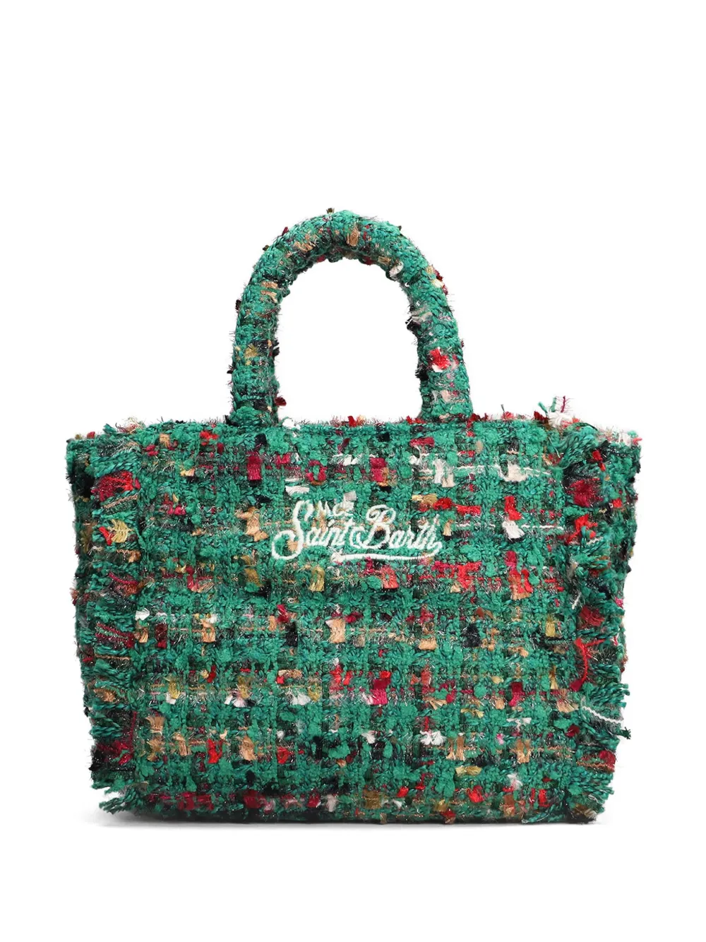 MC2 Saint Barth Kids tweed tote bag - Groen