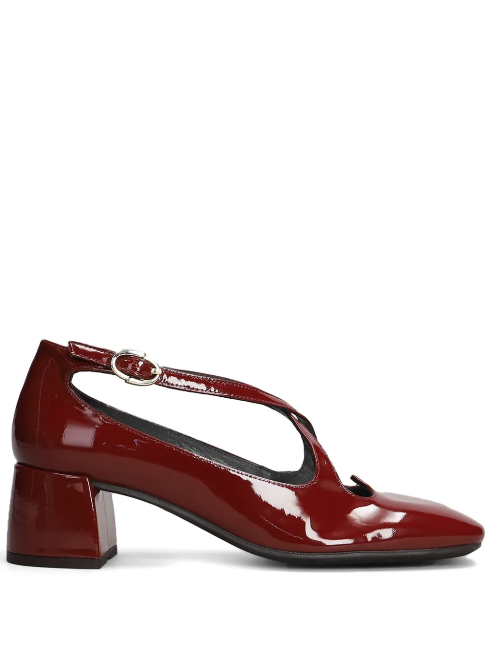 Pedro Miralles 55mm leather pumps Red