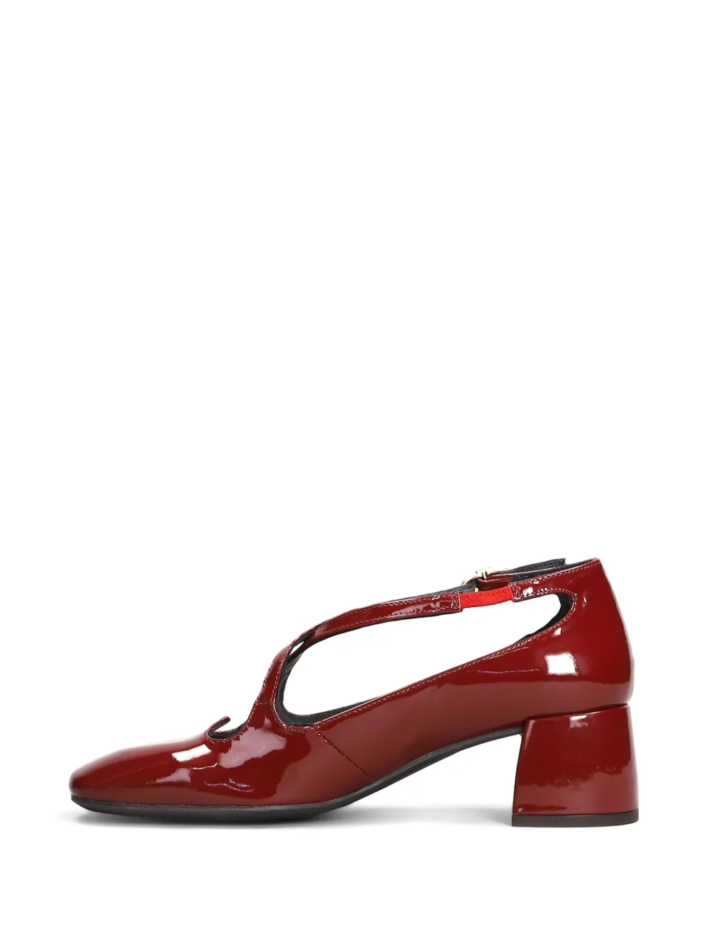 Pedro Miralles 55mm leather pumps Red