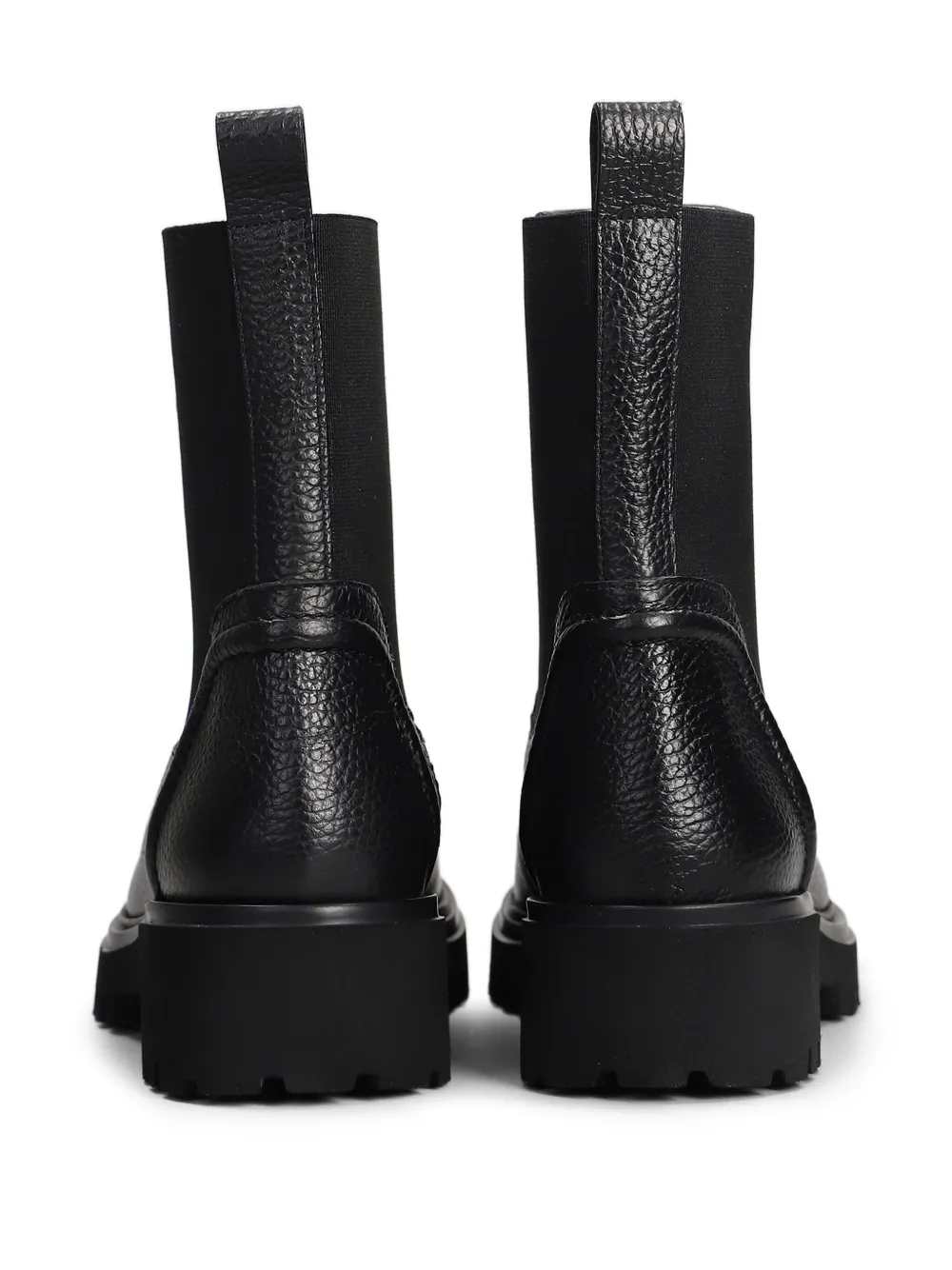 Evaluna leather combat boots Black