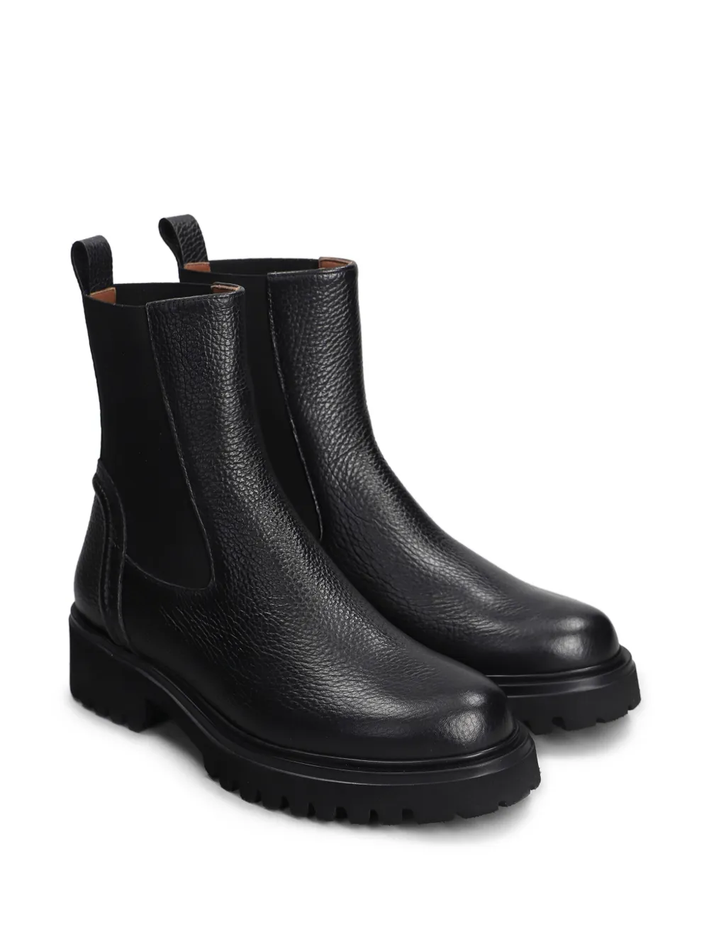 Evaluna leather combat boots Black