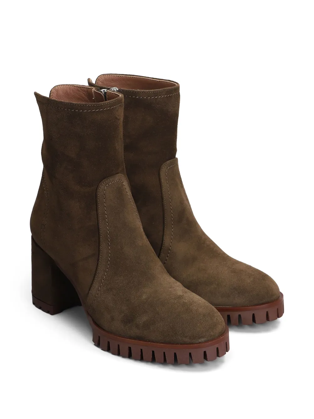 Evaluna 85mm suede boots - Bruin