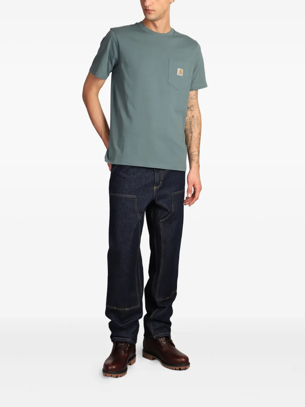 Carhartt WIP Katoenen T-shirt - Groen
