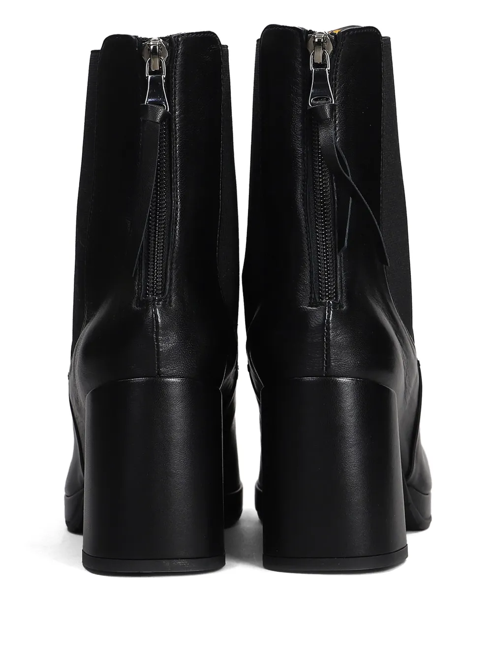 mara bini 80mm leather boots Black