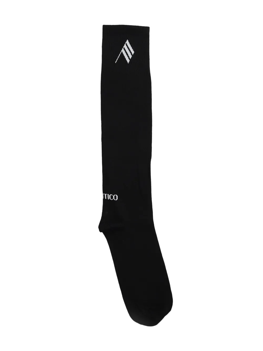 The Attico Sokken met geborduurd logo Zwart