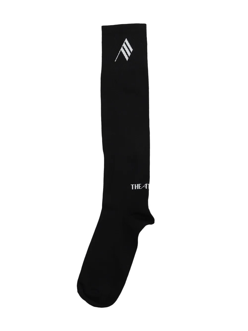 The Attico Sokken met geborduurd logo Zwart