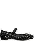 CARRANO crystal-embellished ballerina shoes - Black