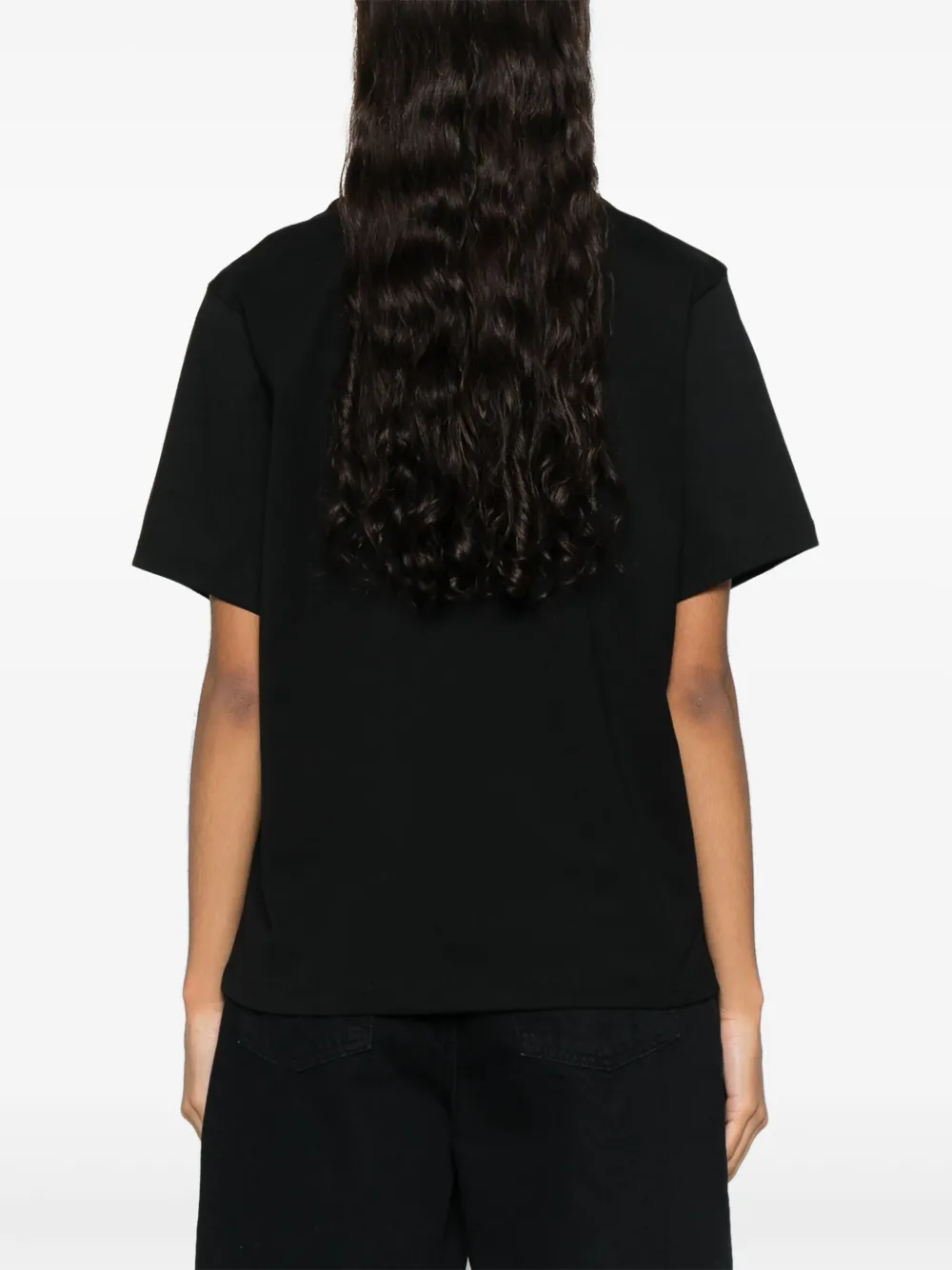 Victoria Beckham T-shirt met tekst Zwart
