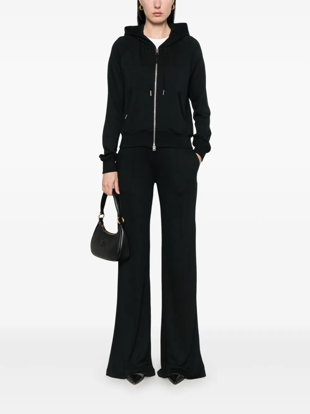 TOM FORD Hoodie met rits - Zwart