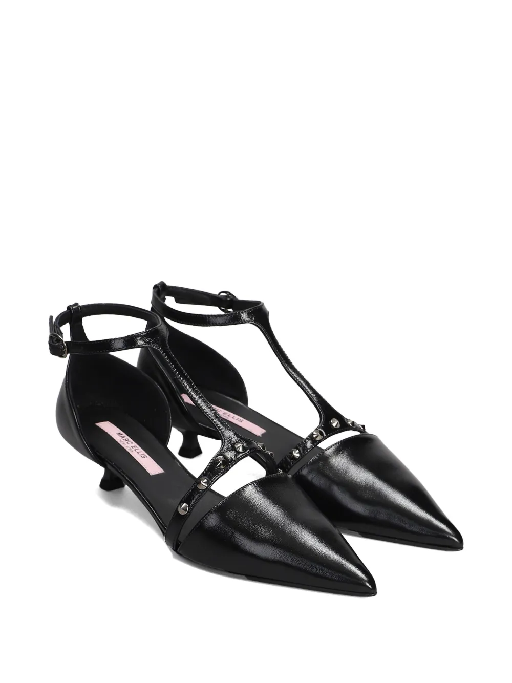 Marc Ellis 30mm spike-stud-detail pumps - Zwart