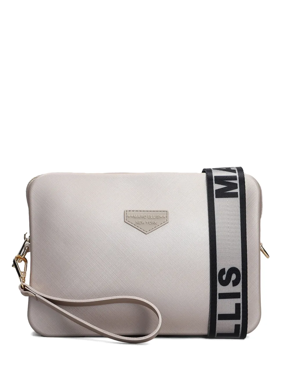Marc Ellis Borsa a tracolla Flat Flower - Toni neutri
