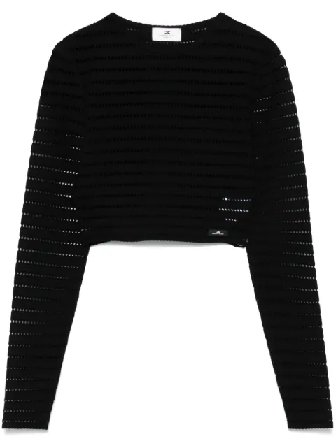 Elisabetta Franchi 포인텔 니트 탑
