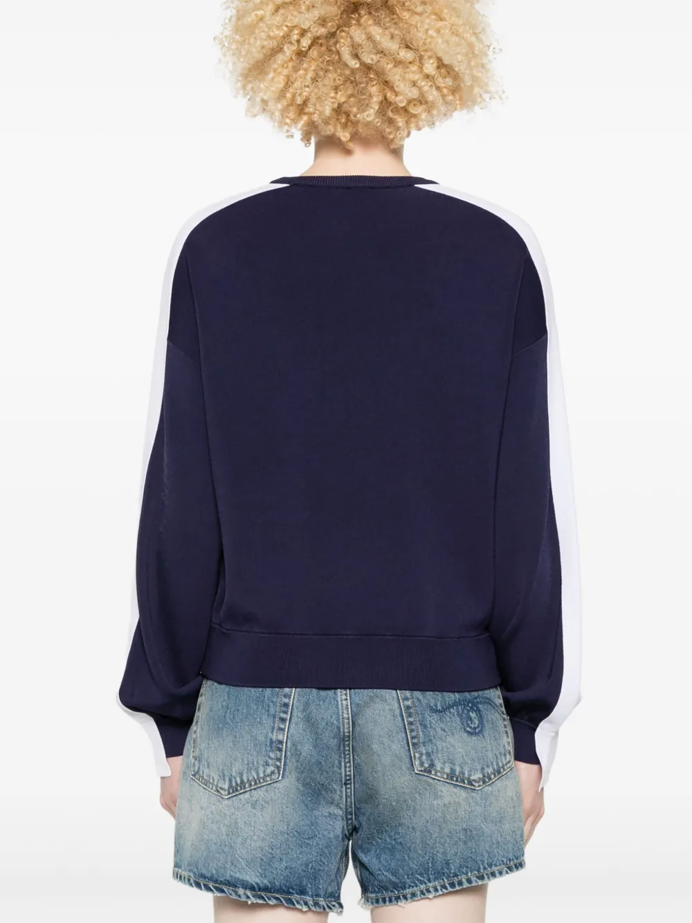 PINKO Trui met logo-reliëf Blauw