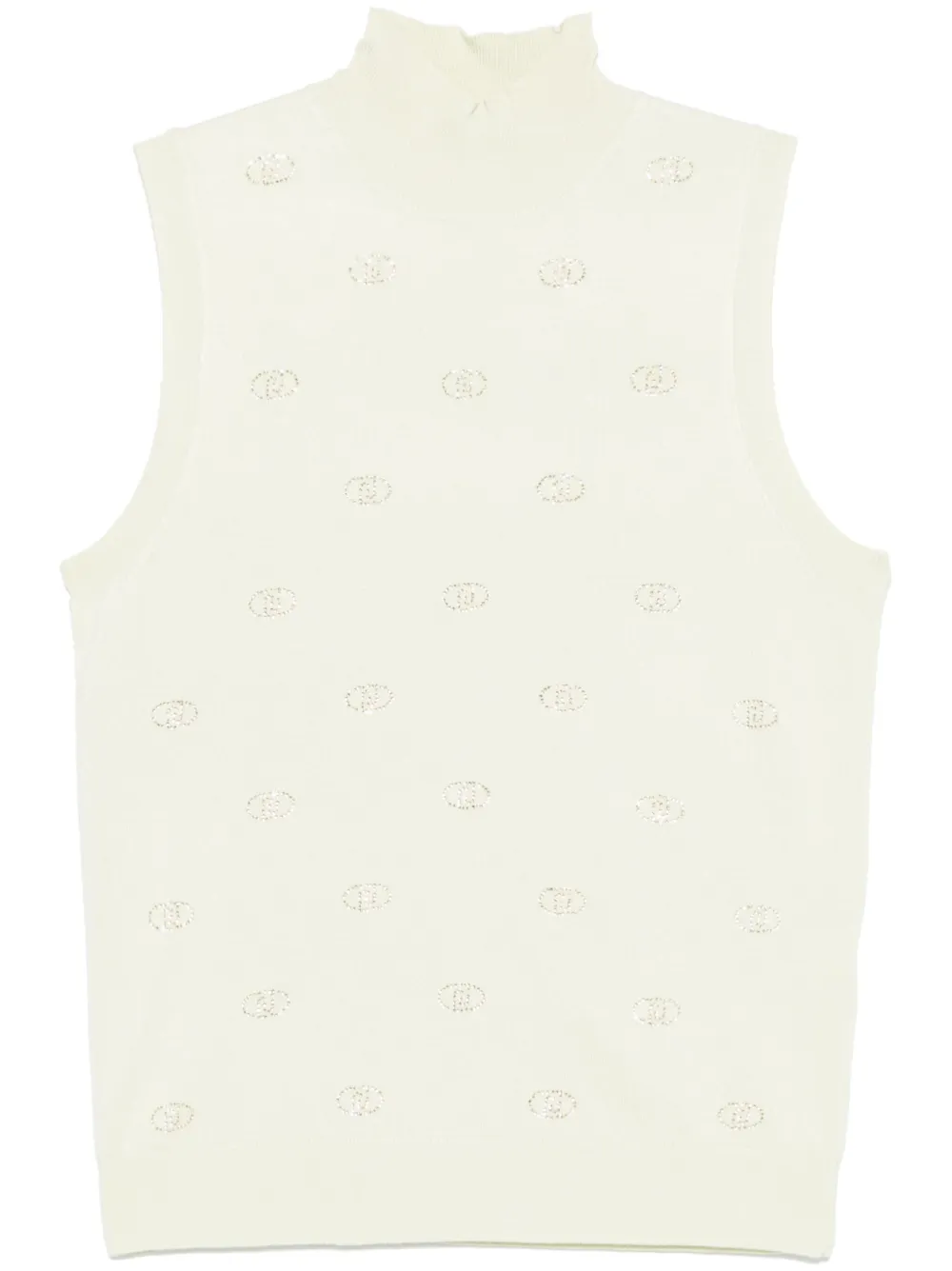 logo-embellished vest