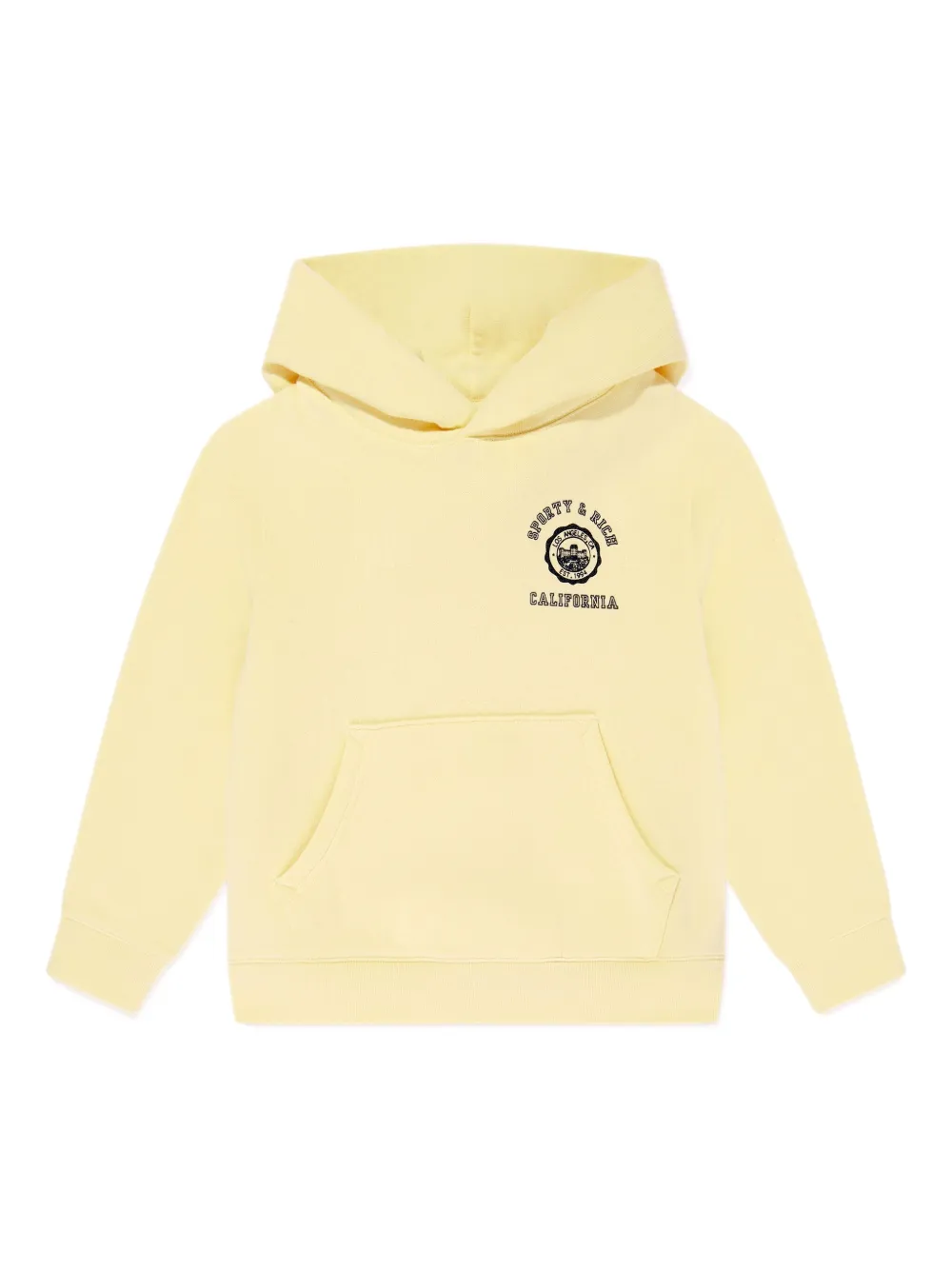 SPORTY & RICH KIDS Hoodie met logoprint Geel
