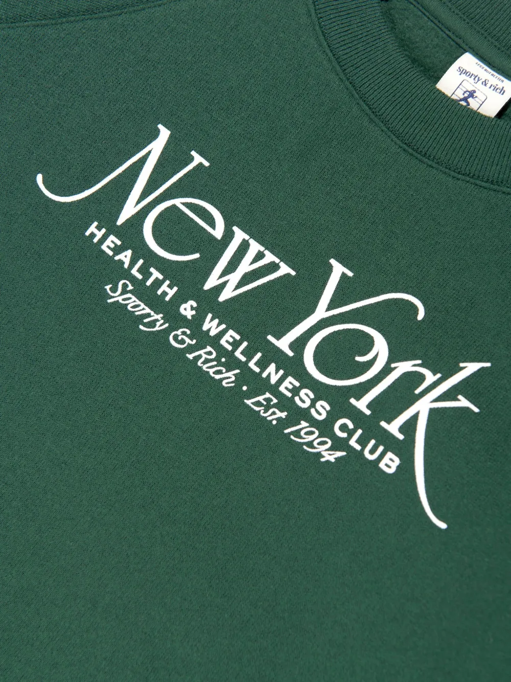 SPORTY & RICH KIDS Sweater met logoprint Groen