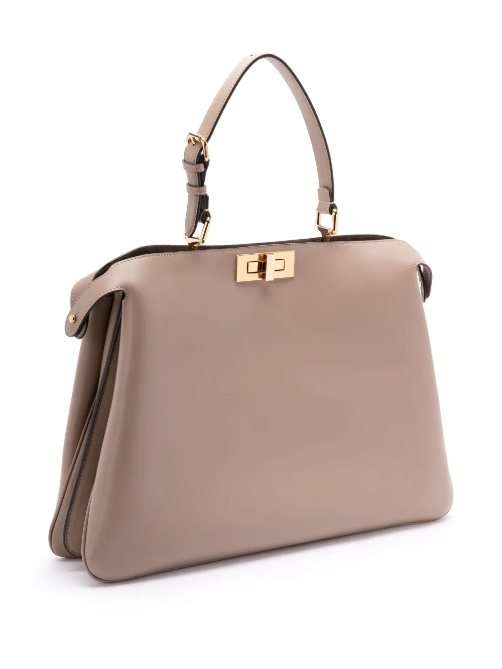 FENDI Grote Peekaboo Soft shopper Beige