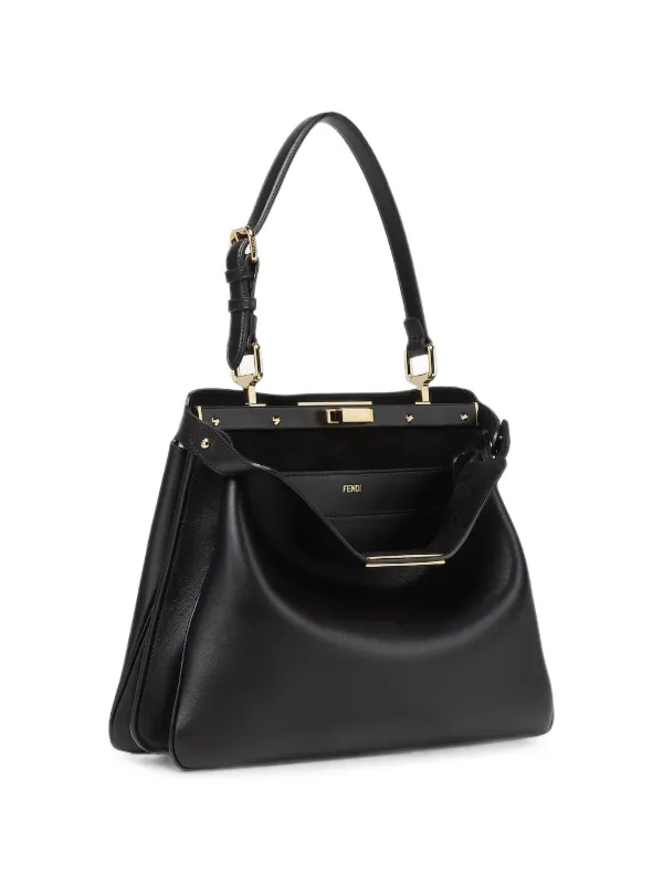 FENDI ピーカブー ハンドバッグ ブラック FENDI ピーカブー ハンドバッグ | ブラック | FARFETCH JP