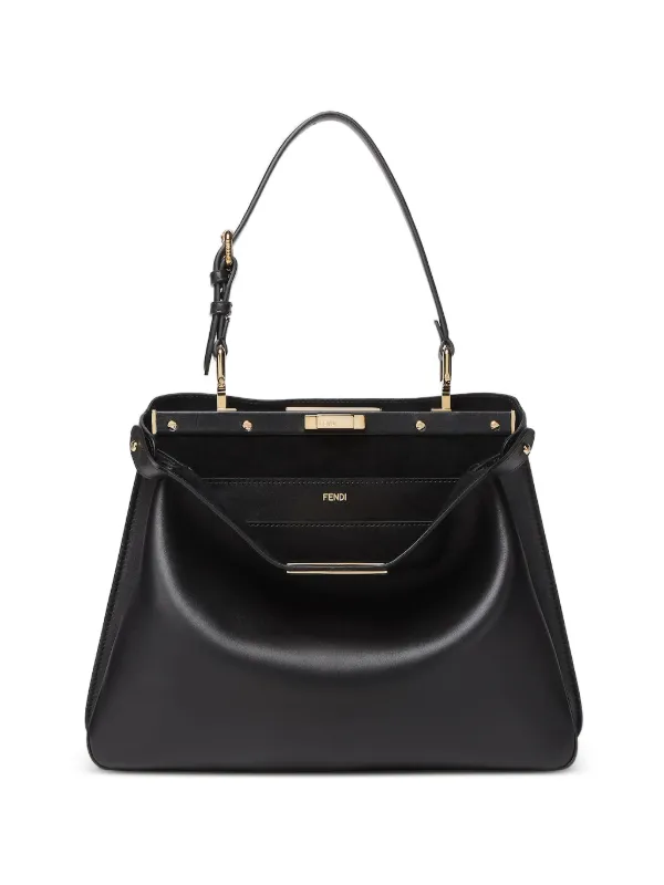 FENDI ピーカブー ハンドバッグ | ブラック | FARFETCH JP
