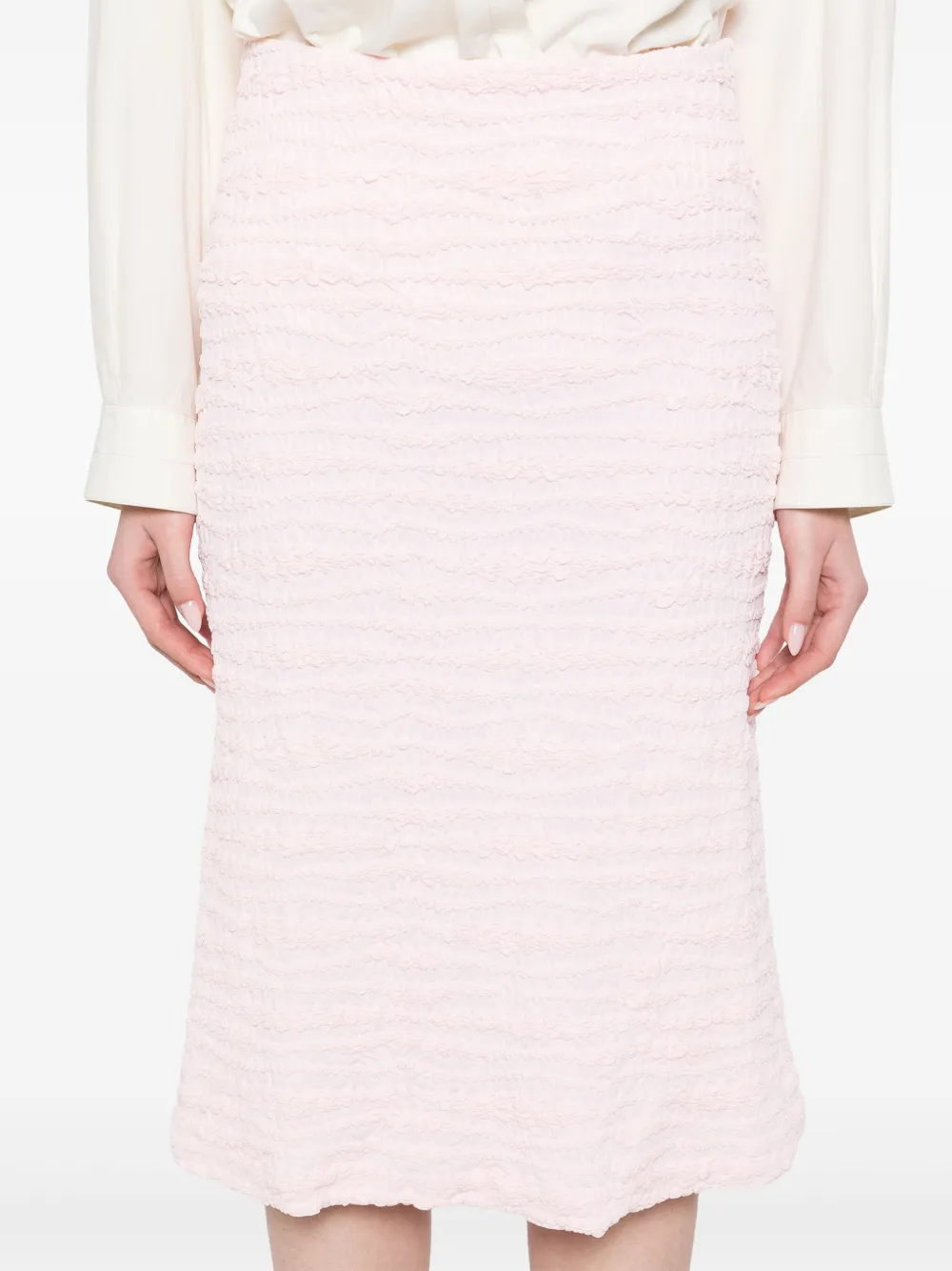 Jil Sander Crêpe jersey midi-rok Roze