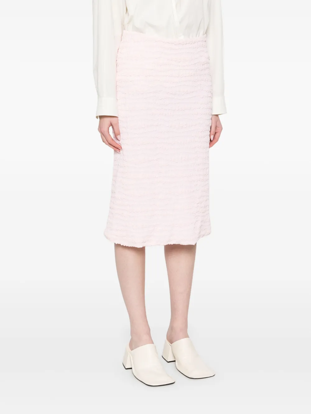 Jil Sander Crêpe jersey midi-rok Roze