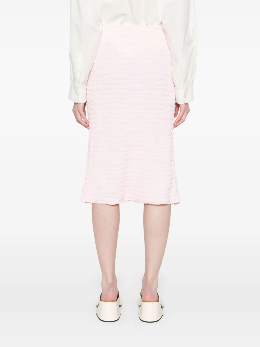 Jil Sander Crêpe jersey midi-rok Roze