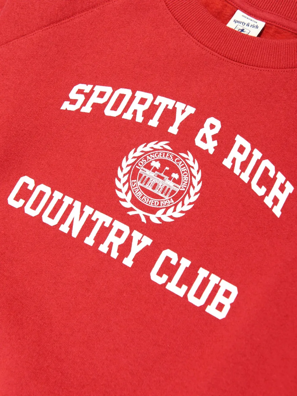 SPORTY & RICH KIDS Sweater met logoprint Rood