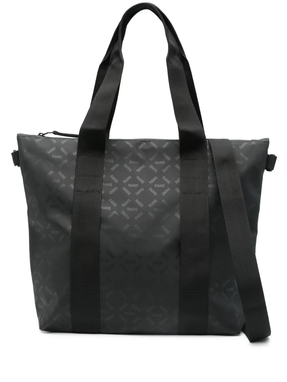 Rains mini waterproof tote bag | Black | Image 1