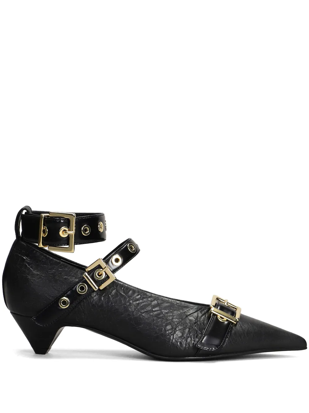 Lella Baldi 40mm leather pumps Black