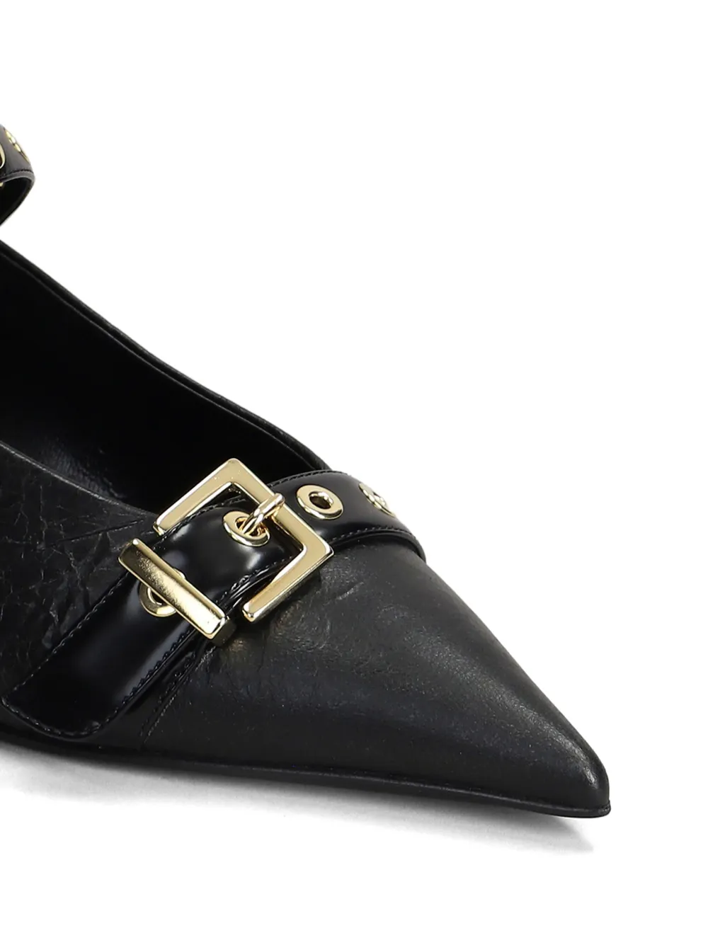 Lella Baldi 40mm leather pumps Black