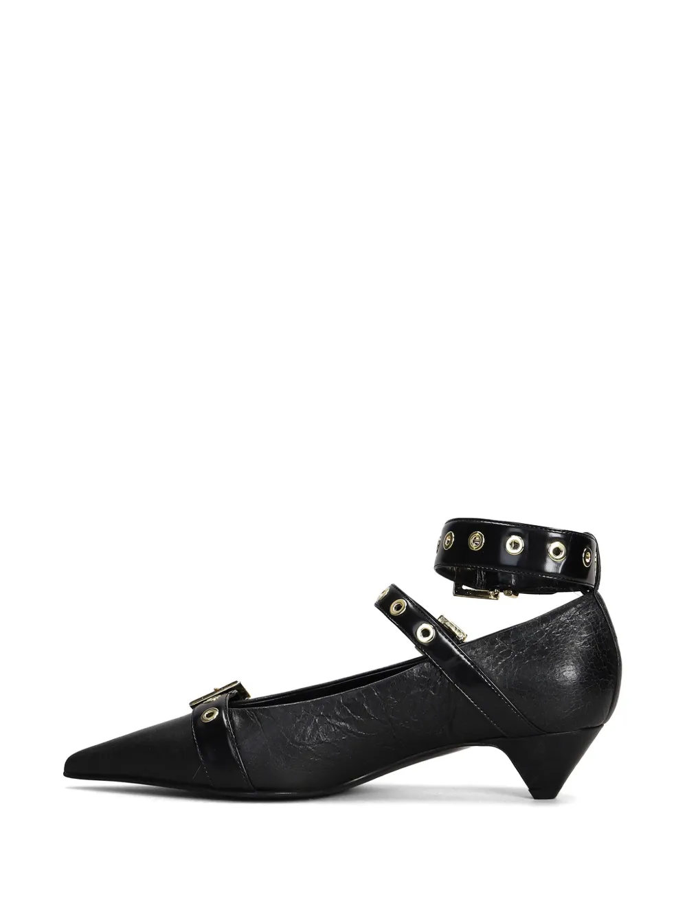 Lella Baldi 40mm leather pumps Black