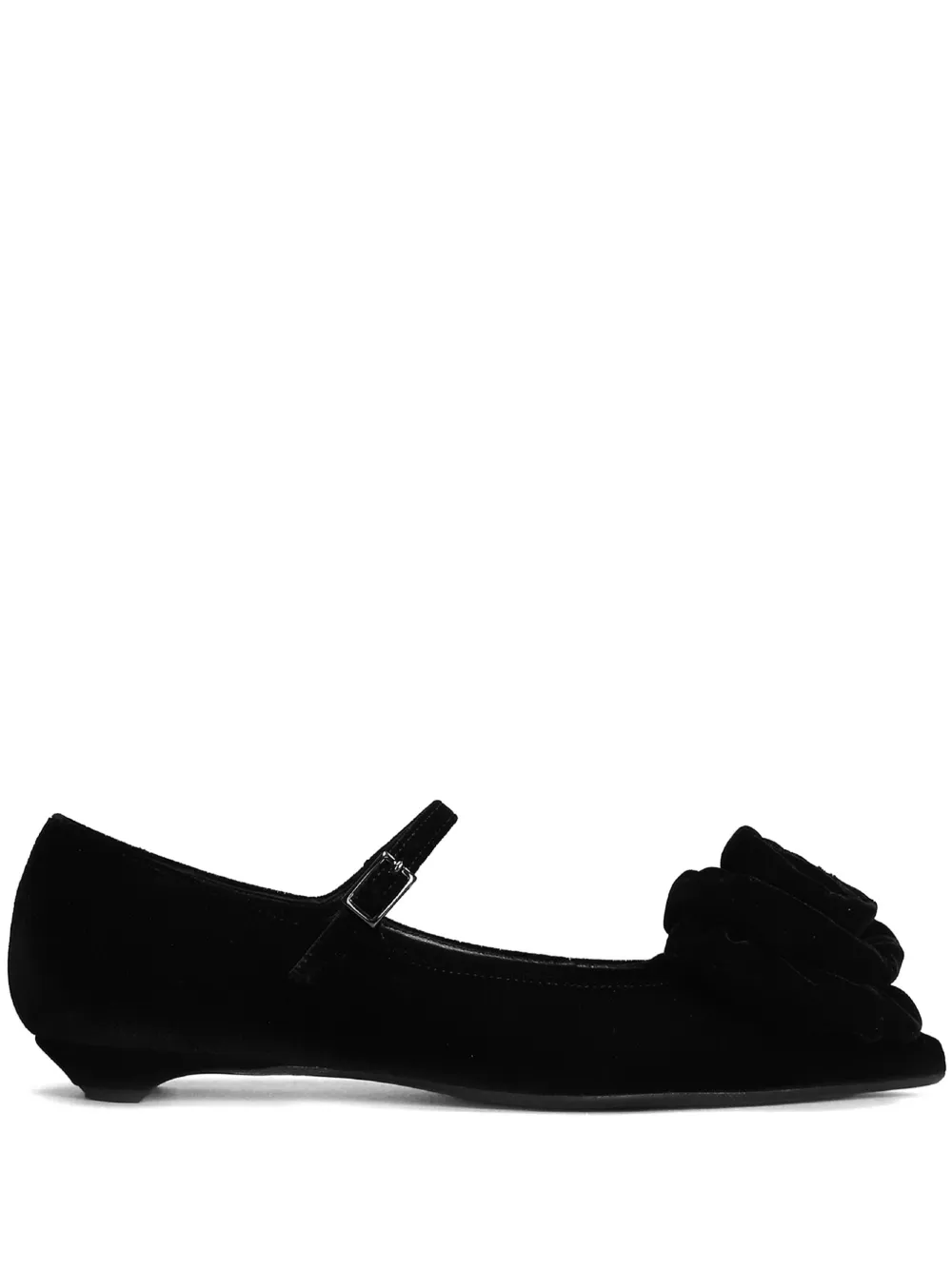 velvet ballet flats