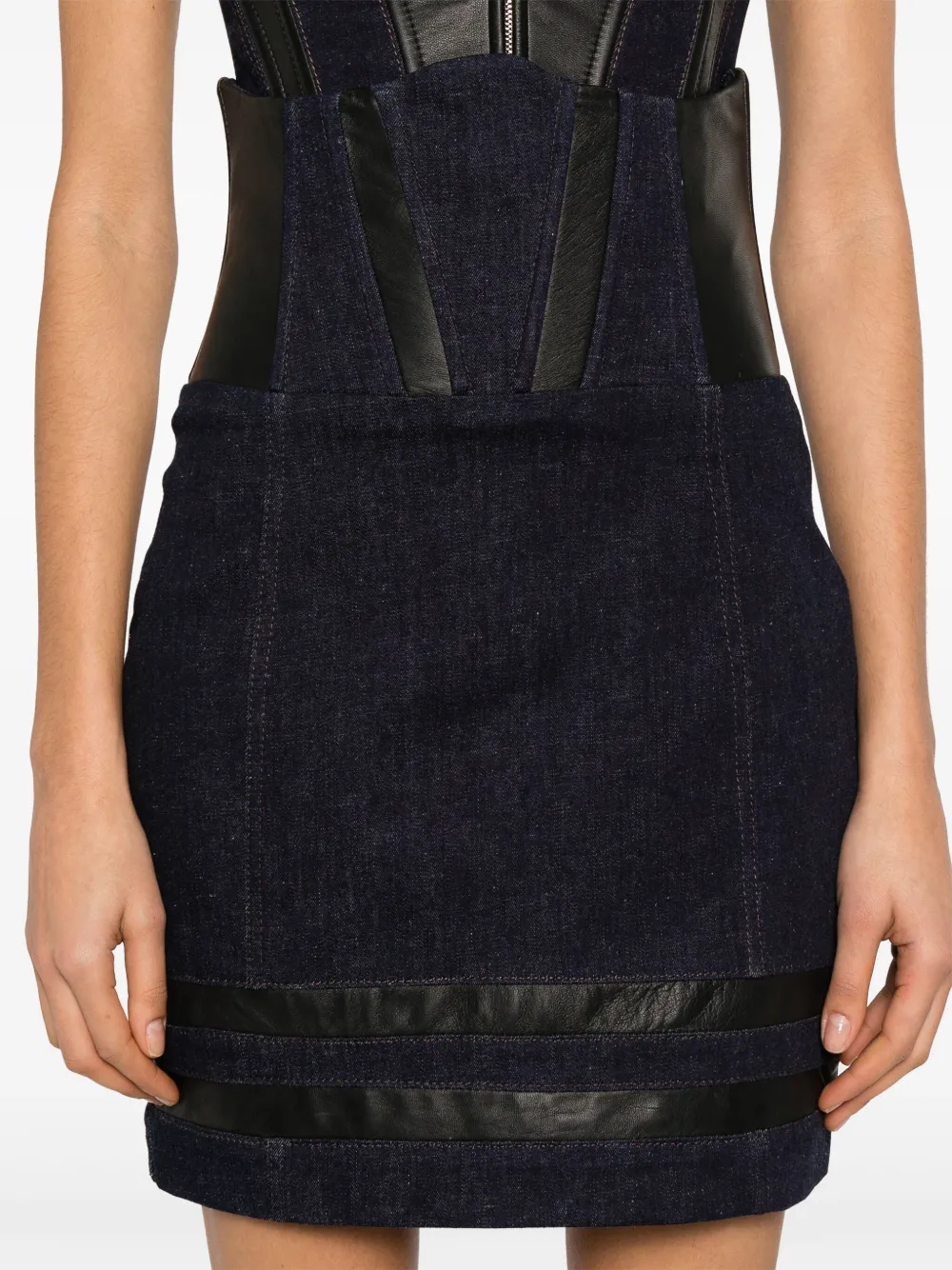 MITILIANE COUTURE High waist mini-rok Blauw