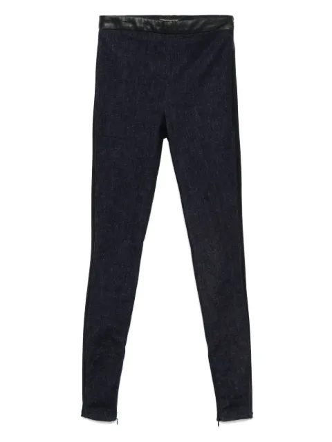 MITILIANE COUTURE leggins con detalles de cuero