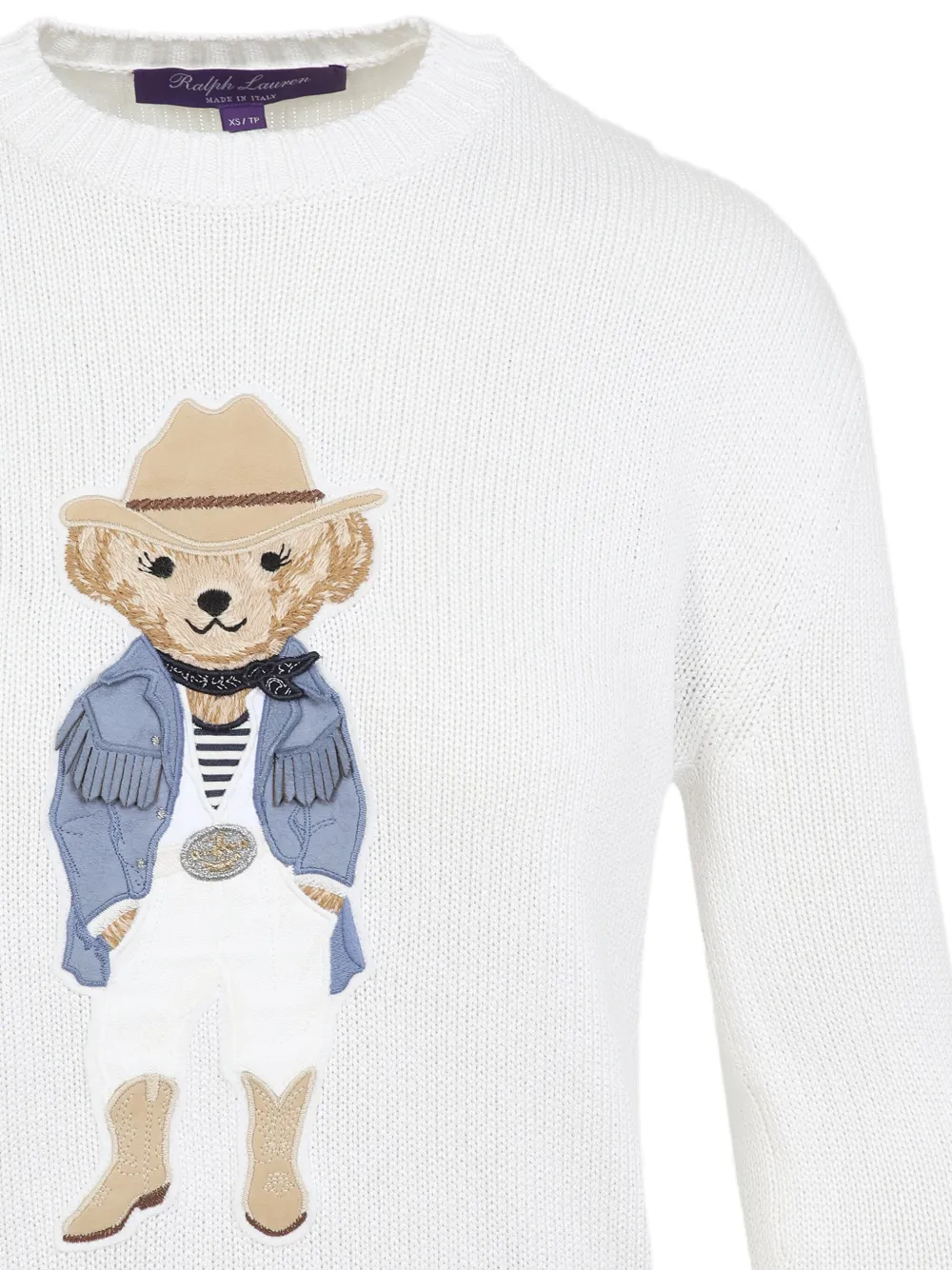 Ralph Lauren Collection Trui met Polo Bear-patch Beige