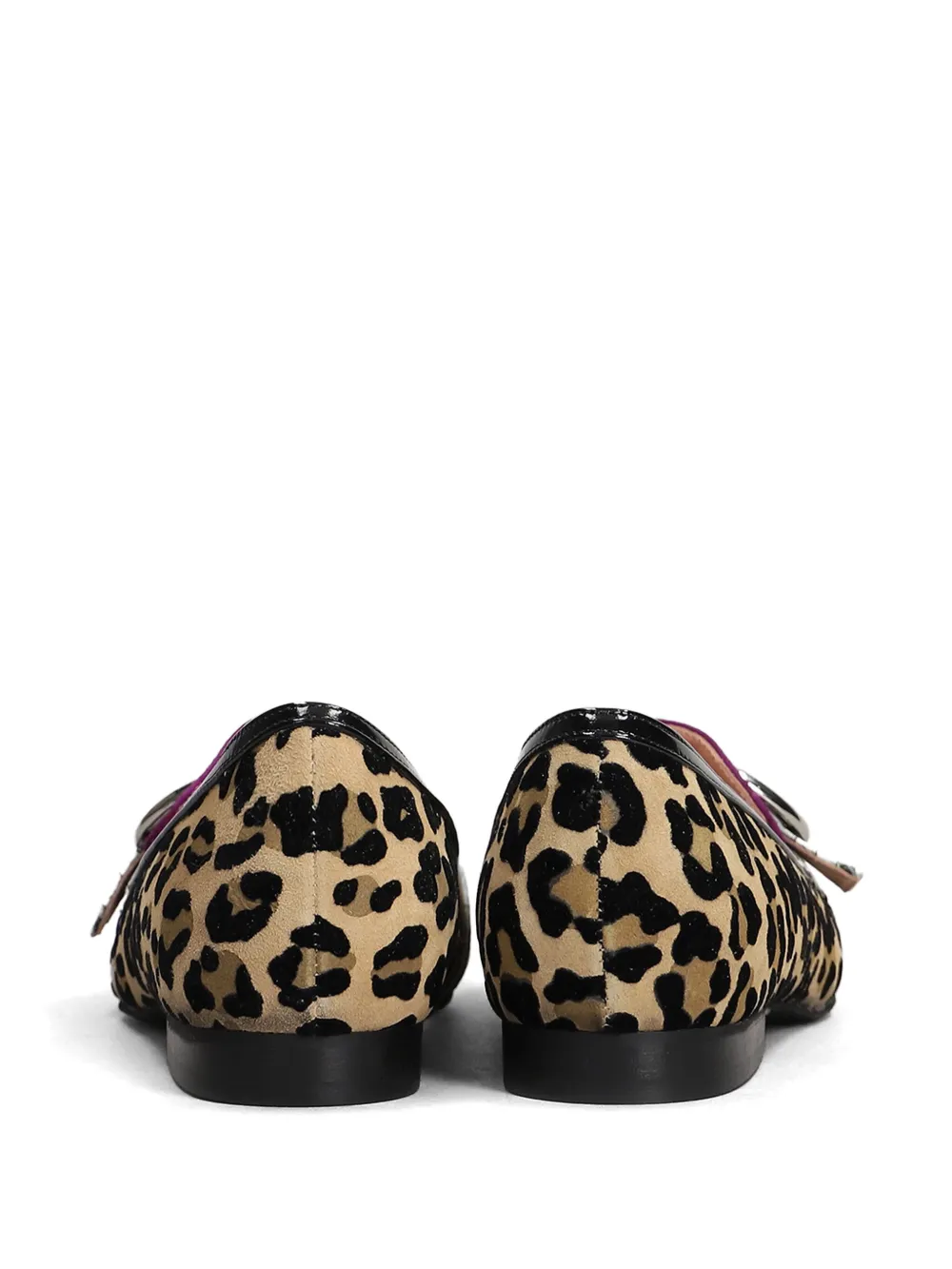 Fratelli Russo leopard-print ballet flats Neutrals