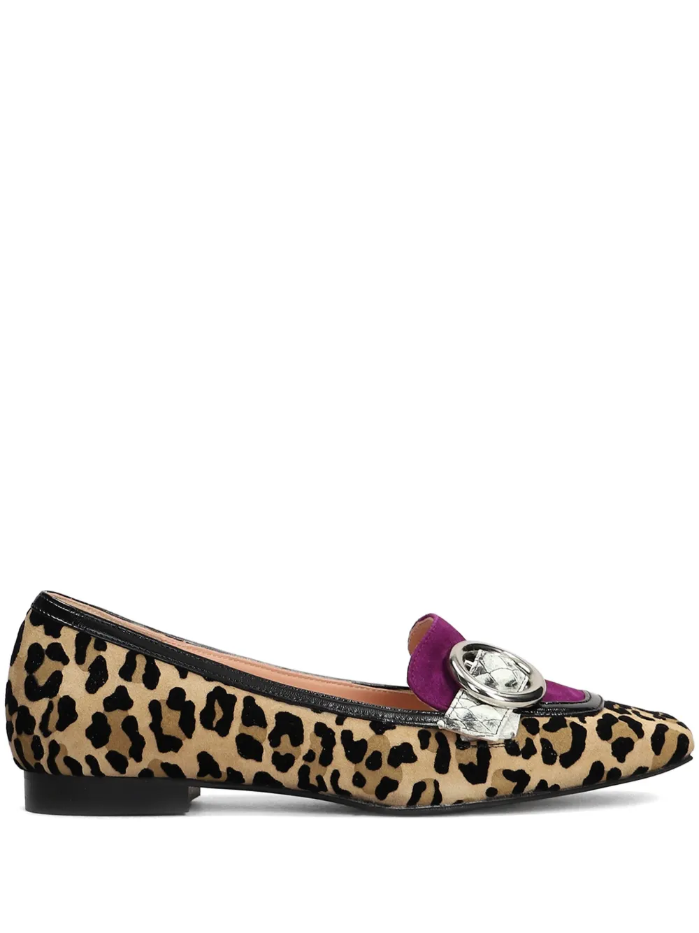 Fratelli Russo leopard-print ballet flats Neutrals