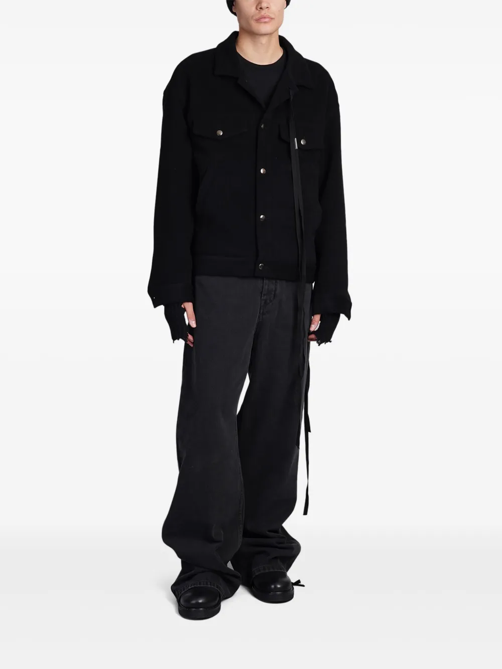 Ann Demeulemeester Kasjmier jack - Zwart