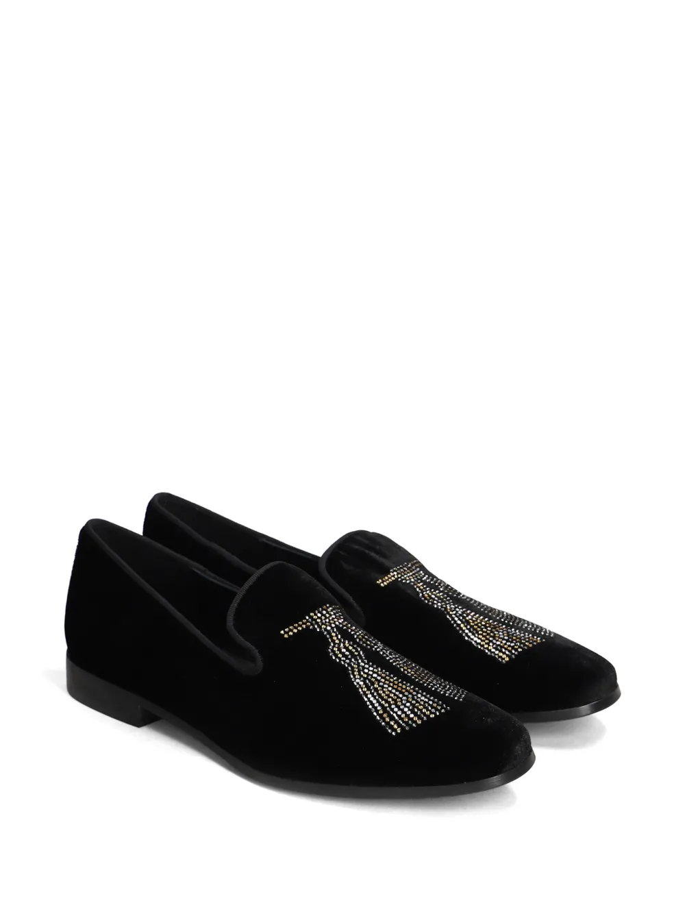 Pedro Miralles velvet loafers - Zwart