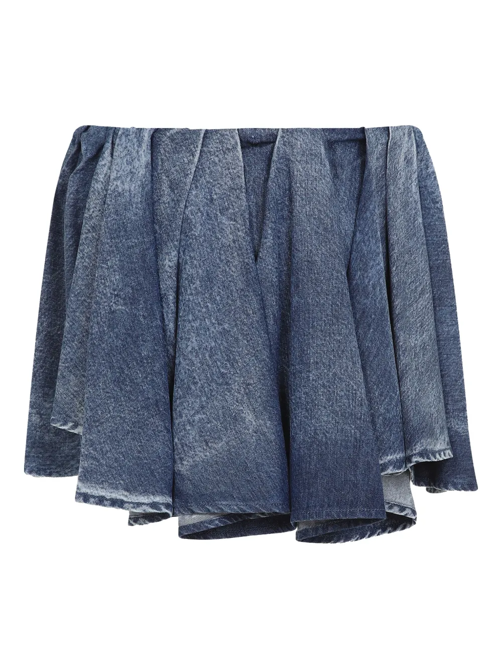 Diesel asymmetric denim skirt - Blauw