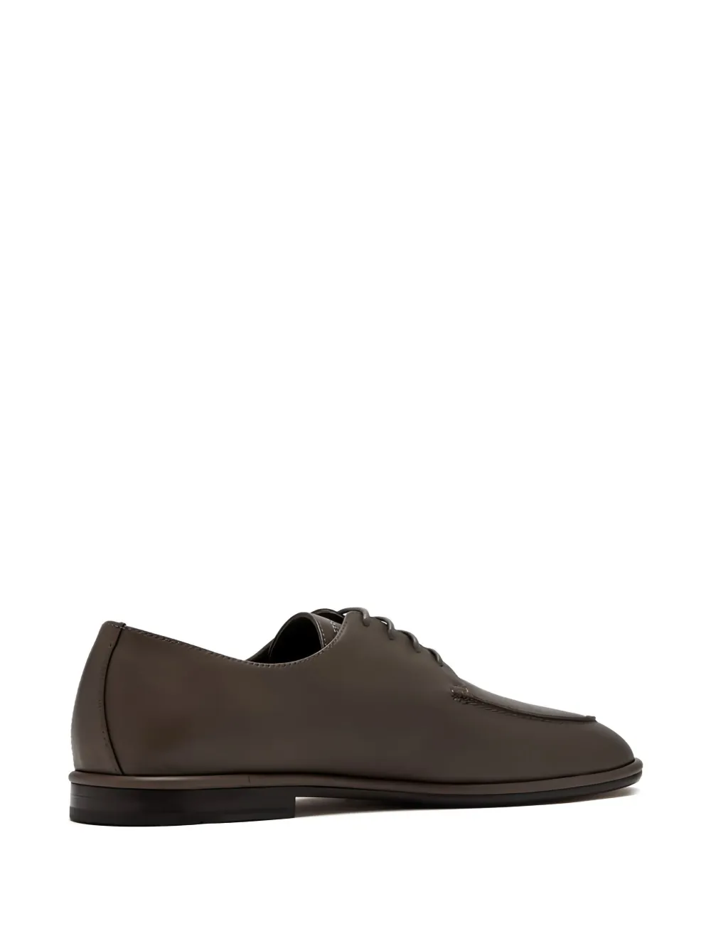 Ferragamo leather lace-up shoes Brown