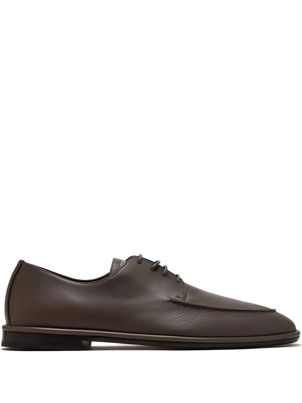 Ferragamo leather lace-up shoes Brown