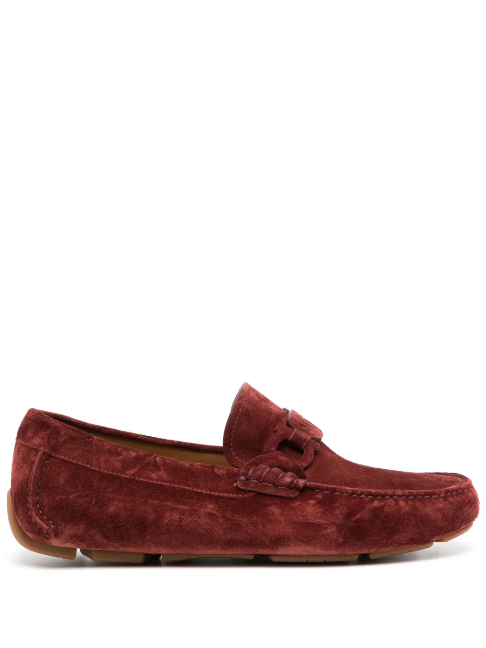 Ferragamo suede loafers Brown