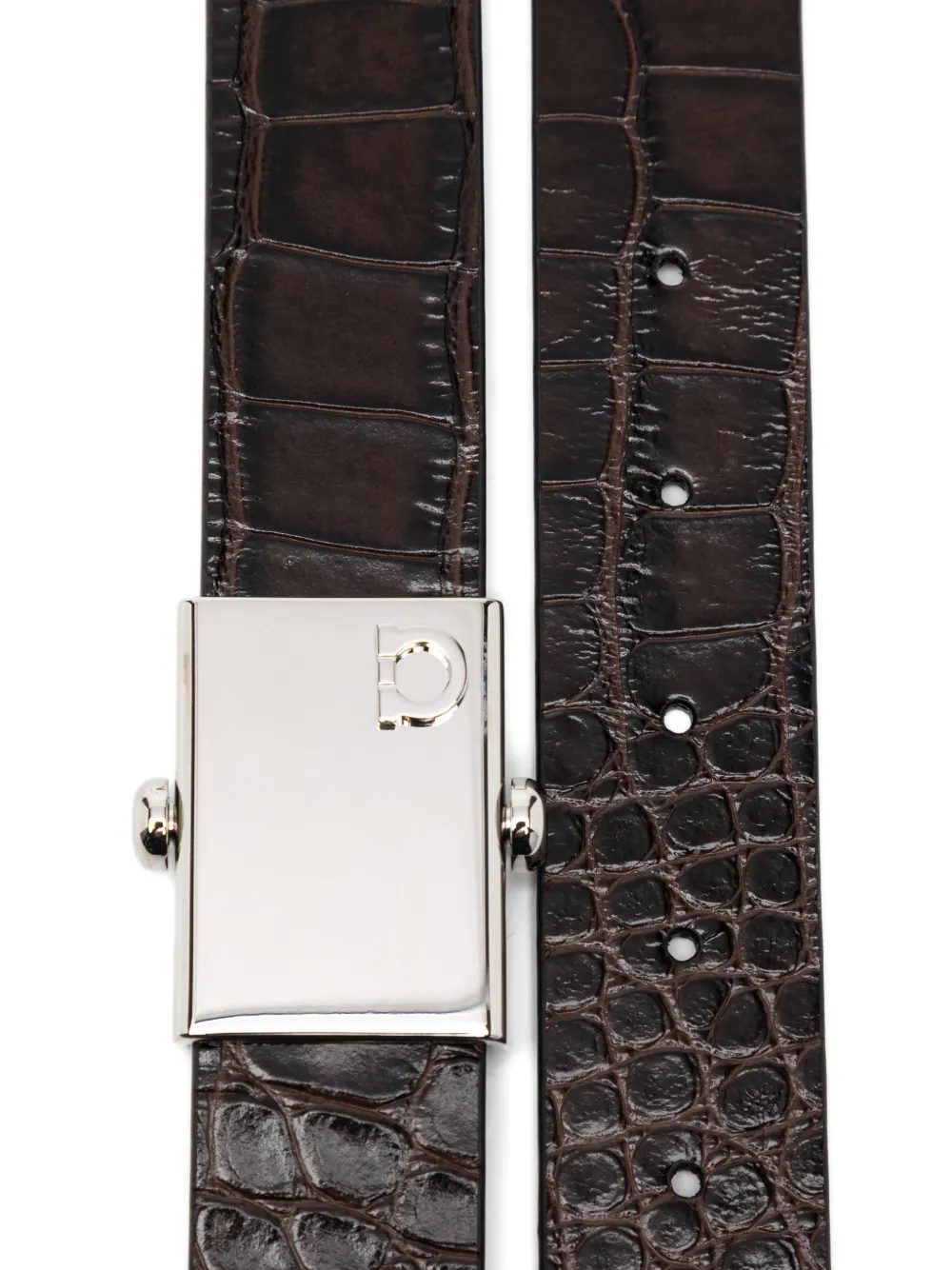 Ferragamo crocodile-print leather belt | Image 2