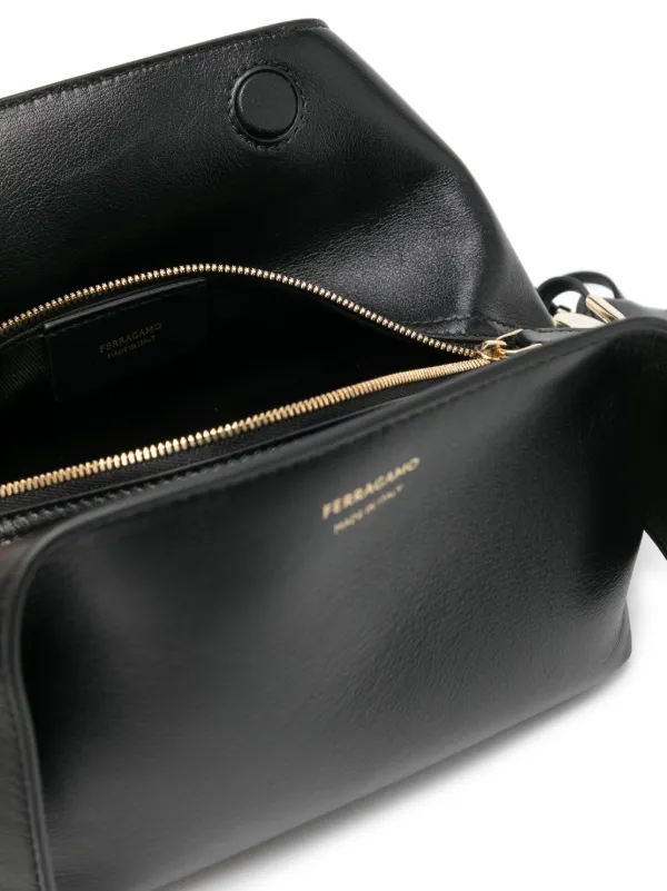 Ferragamo Leather Clutch Bag | Black | FARFETCH CA